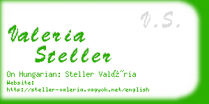 valeria steller business card